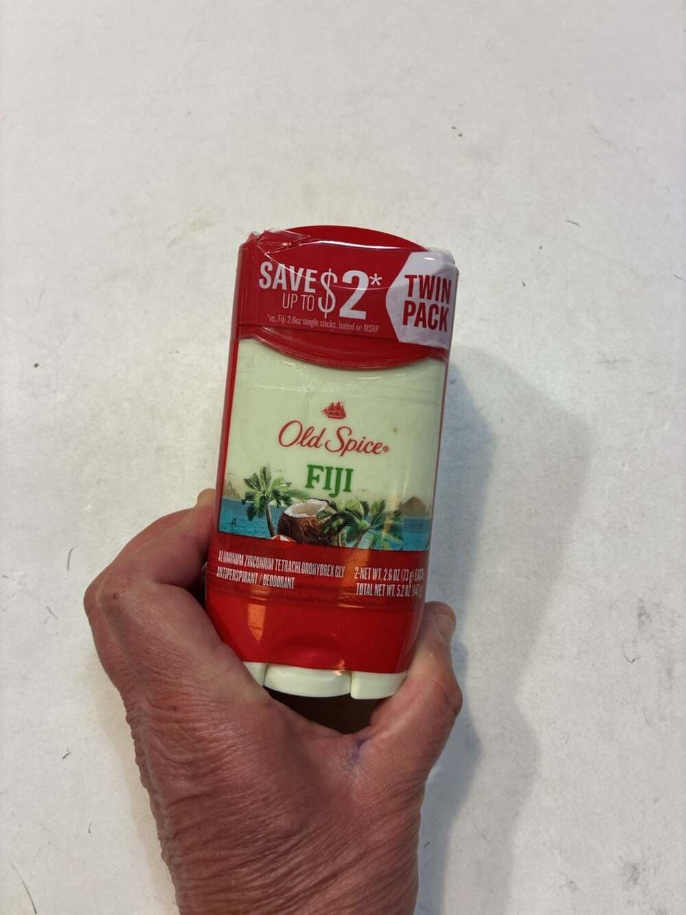 Old Spice Fiji Antiperspirant and Deodorant Twin Pack 2.6 oz
